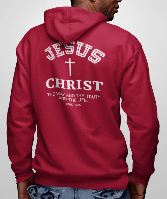 Jesus Christ The Way The Truth and the Life Full Zip-Up Hoodie