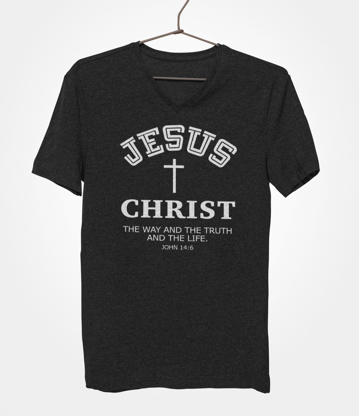 Jesus Christ The Way The Truth and the Life Women's V-Neck T-Shirt