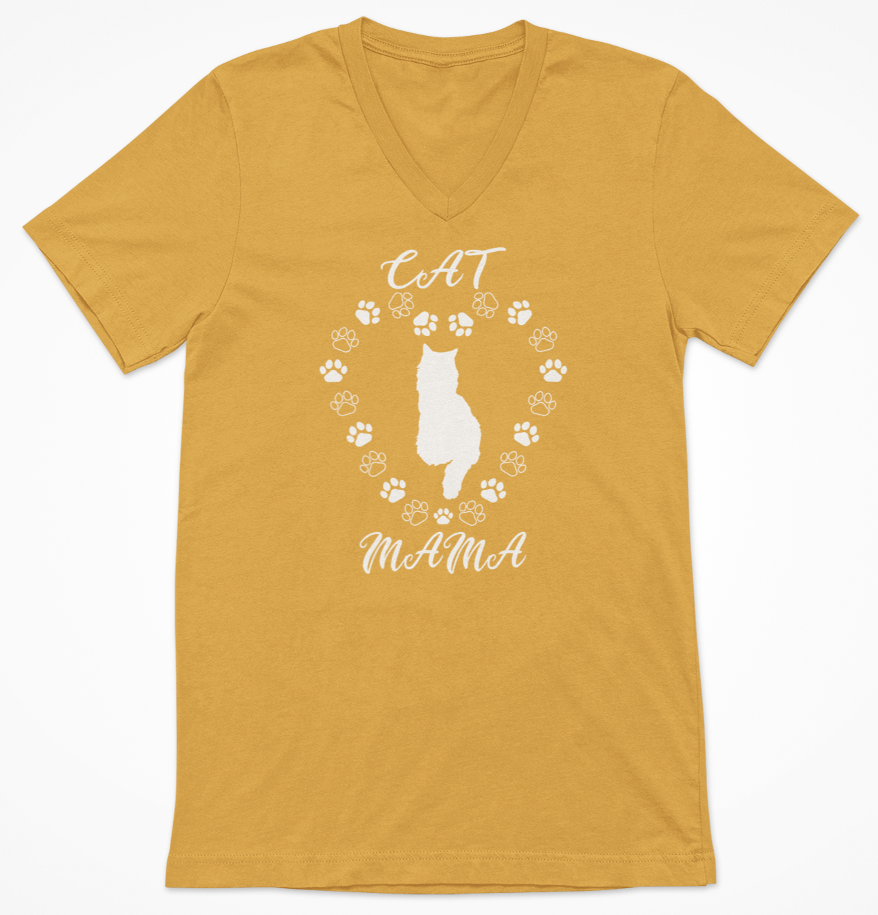 Mustard Women's V-Neck T-Shirt