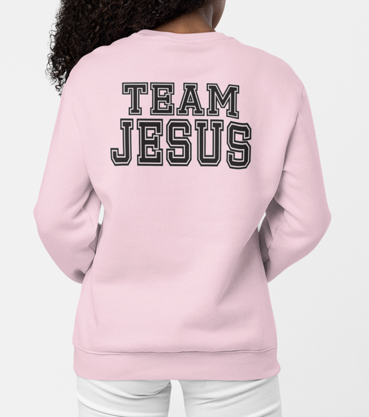 Team Jesus Fleece Crew Sweatshirt - Black Text