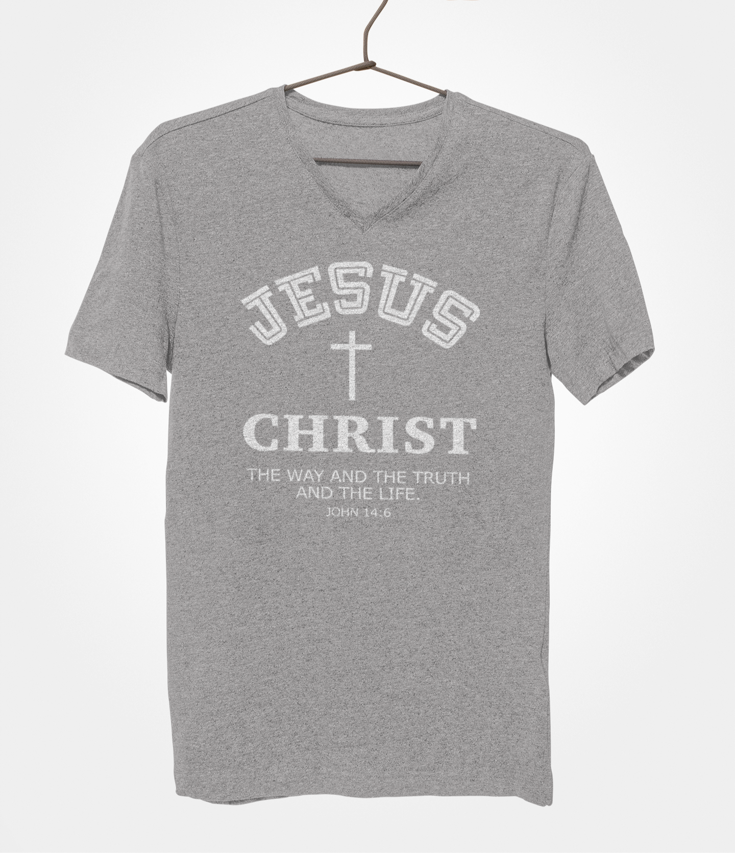 Jesus Christ The Way The Truth and the Life Women's V-Neck T-Shirt