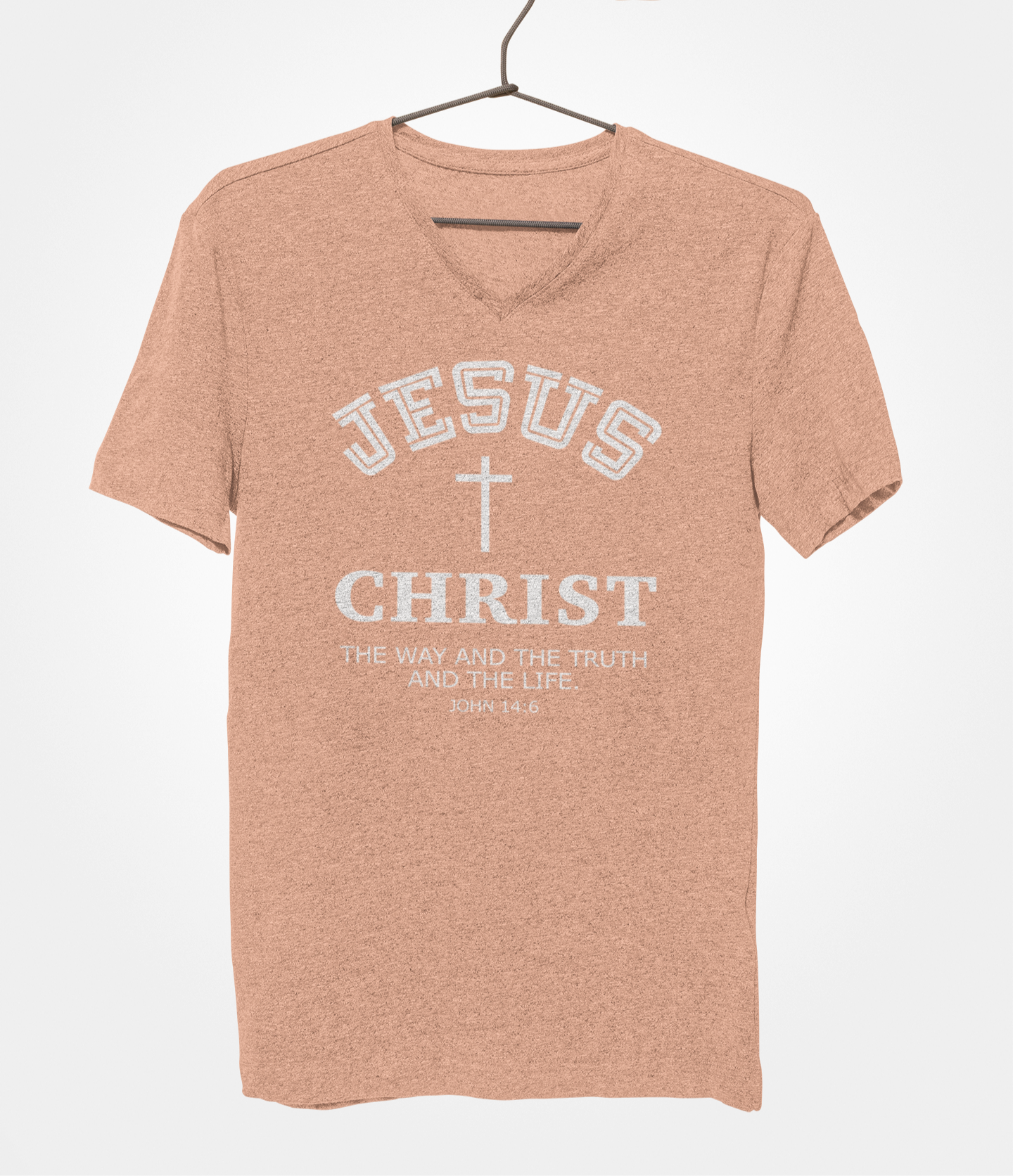 Jesus Christ The Way The Truth and the Life Women's V-Neck T-Shirt