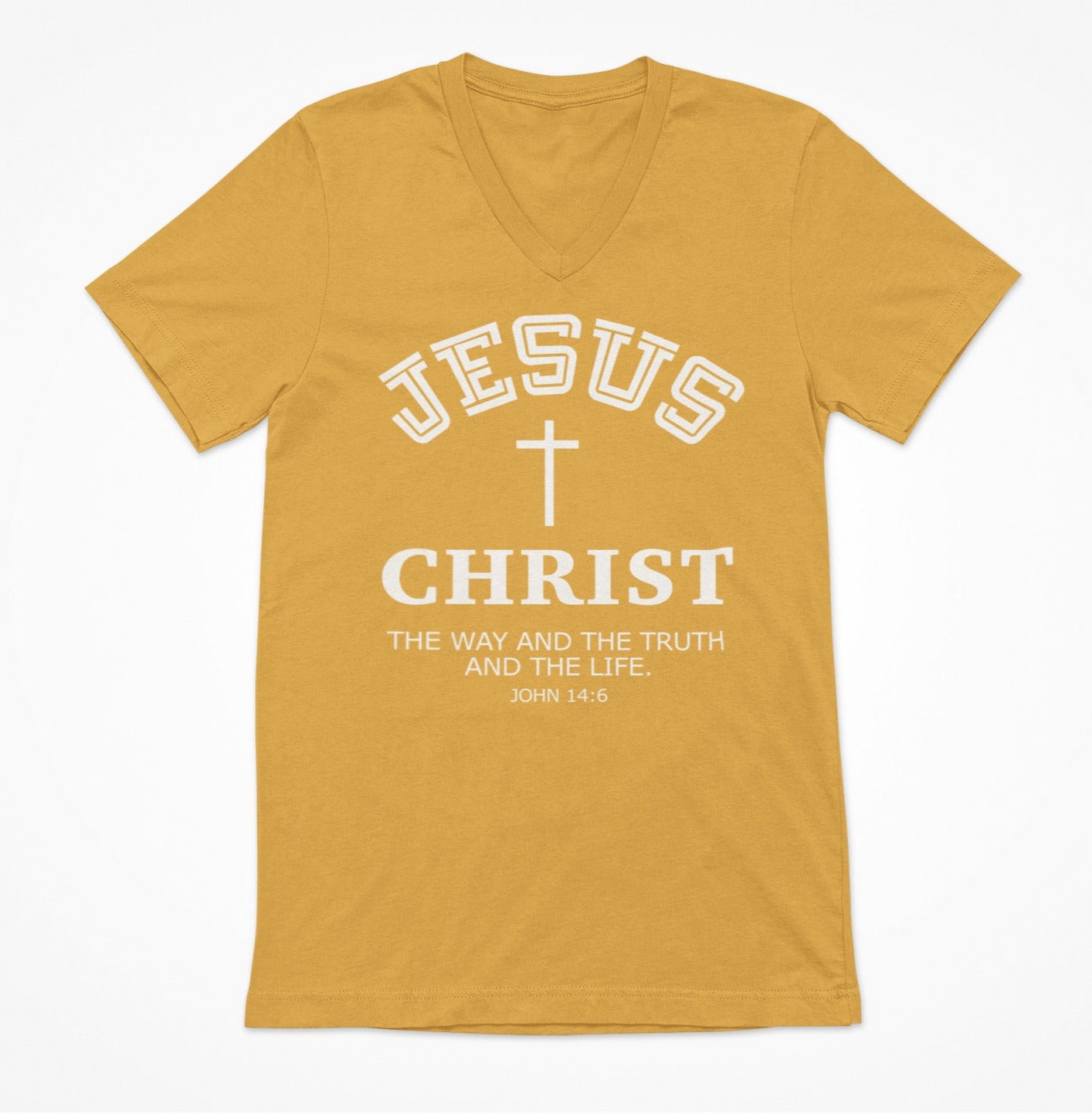 Jesus Christ The Way The Truth and the Life Women's V-Neck T-Shirt