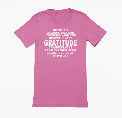 Gratitude Word Art T-Shirt