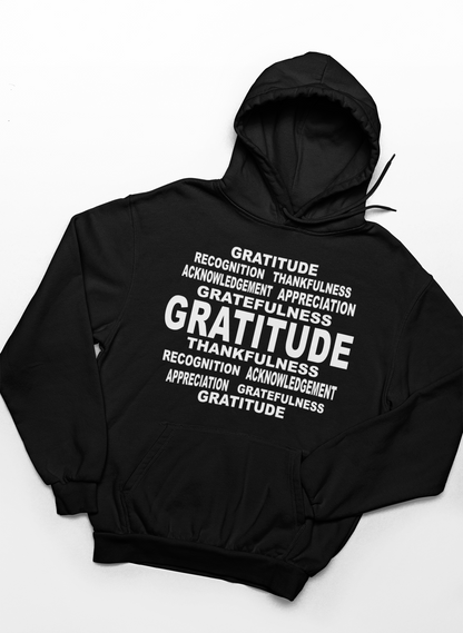 Gratitude Word Art Hoodie