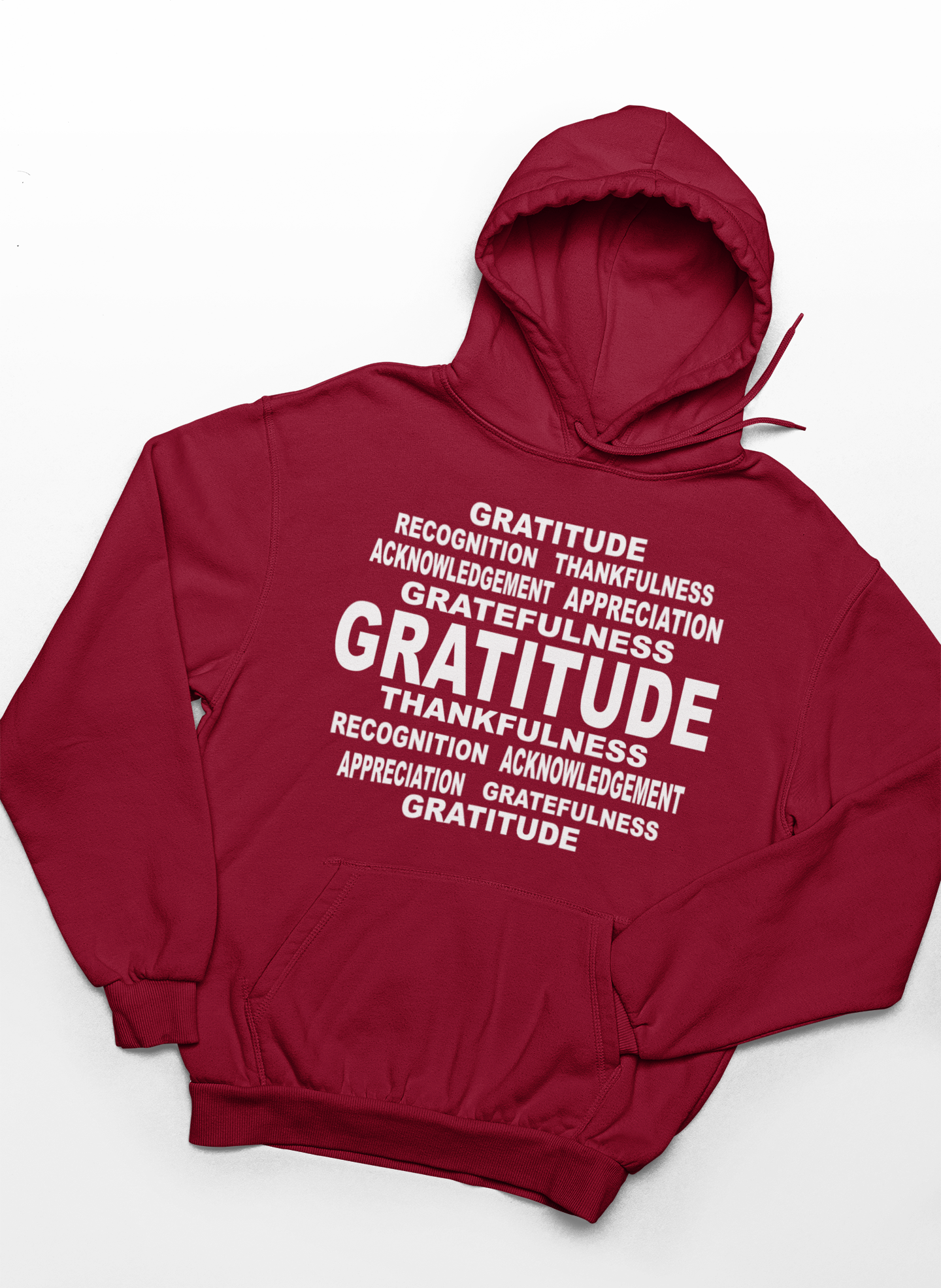 Gratitude Word Art Hoodie