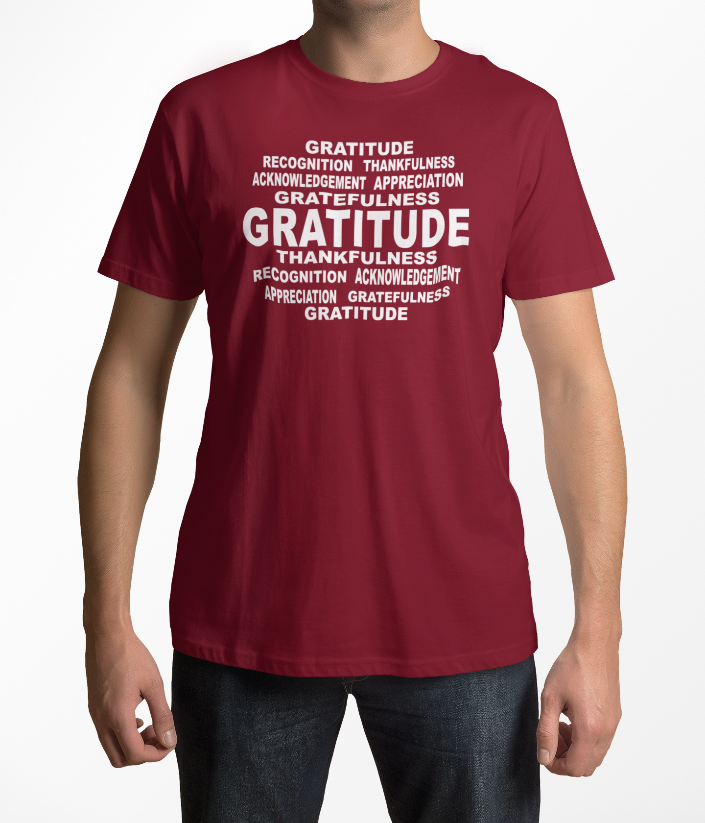 Gratitude Word Art T-Shirt