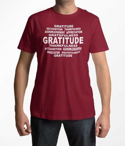 Gratitude Word Art T-Shirt