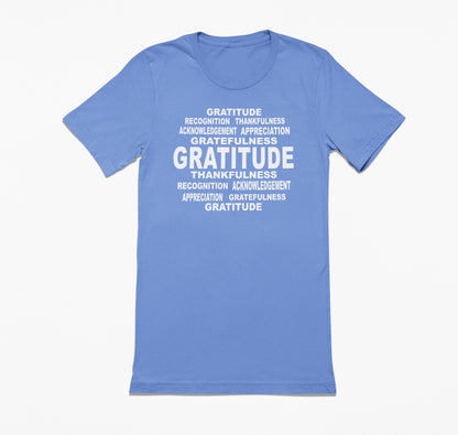 Gratitude Word Art T-Shirt