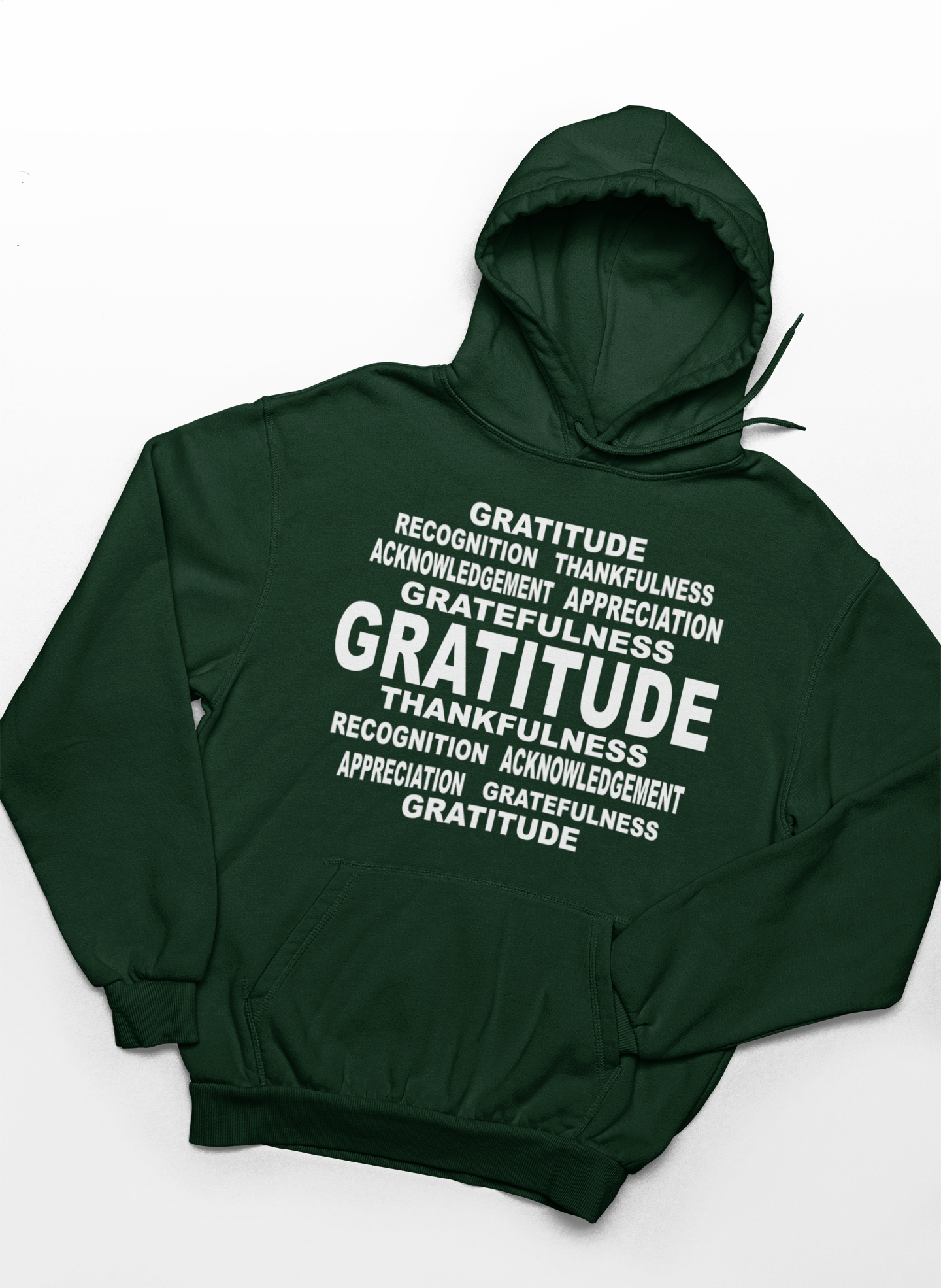 Gratitude Word Art Hoodie