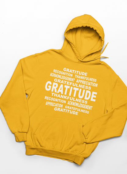 Gratitude Word Art Hoodie