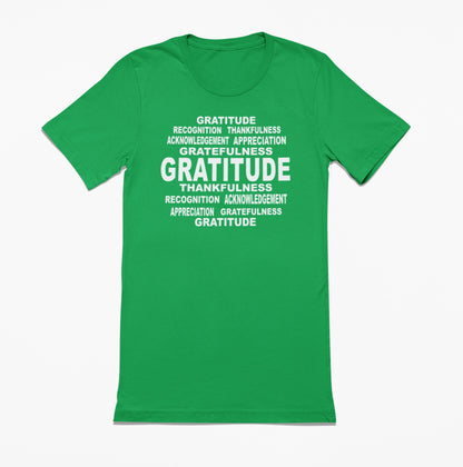 Gratitude Word Art T-Shirt