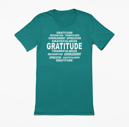 Gratitude Word Art T-Shirt