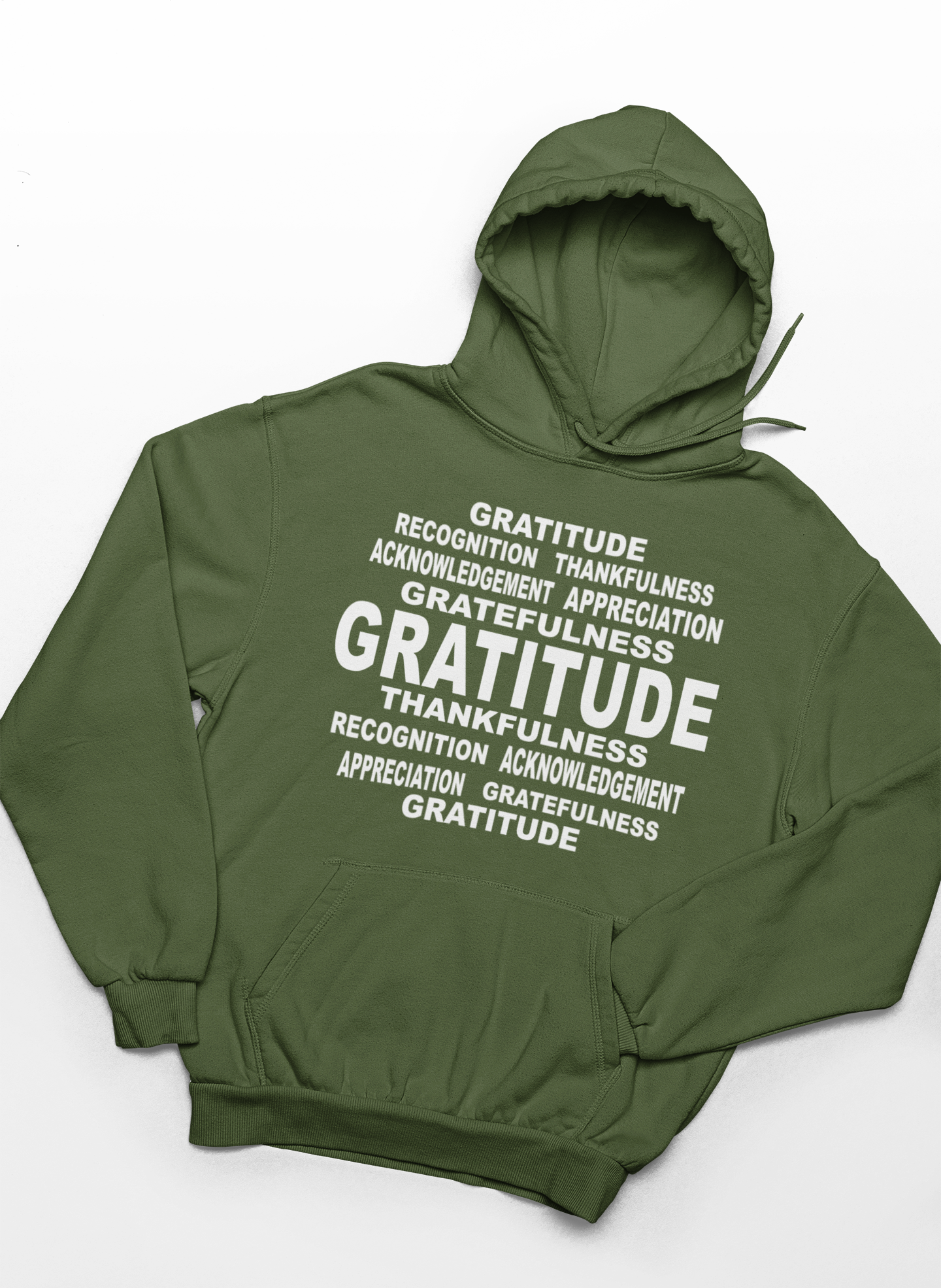 Gratitude Word Art Hoodie