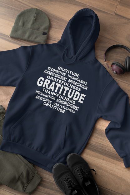 Gratitude Word Art Hoodie