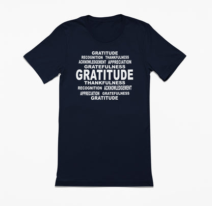 Gratitude Word Art T-Shirt