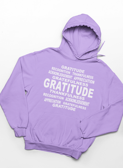 Gratitude Word Art Hoodie
