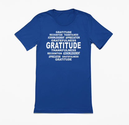 Gratitude Word Art T-Shirt