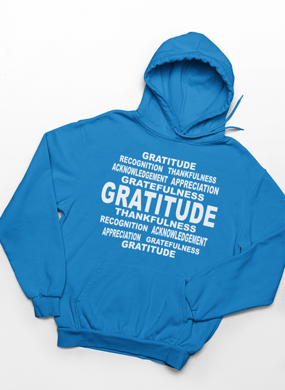Gratitude Word Art Hoodie