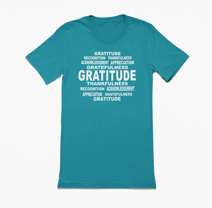 Gratitude Word Art T-Shirt