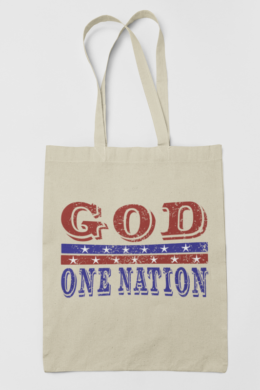 One Nation Under God Canvas Tote Bag