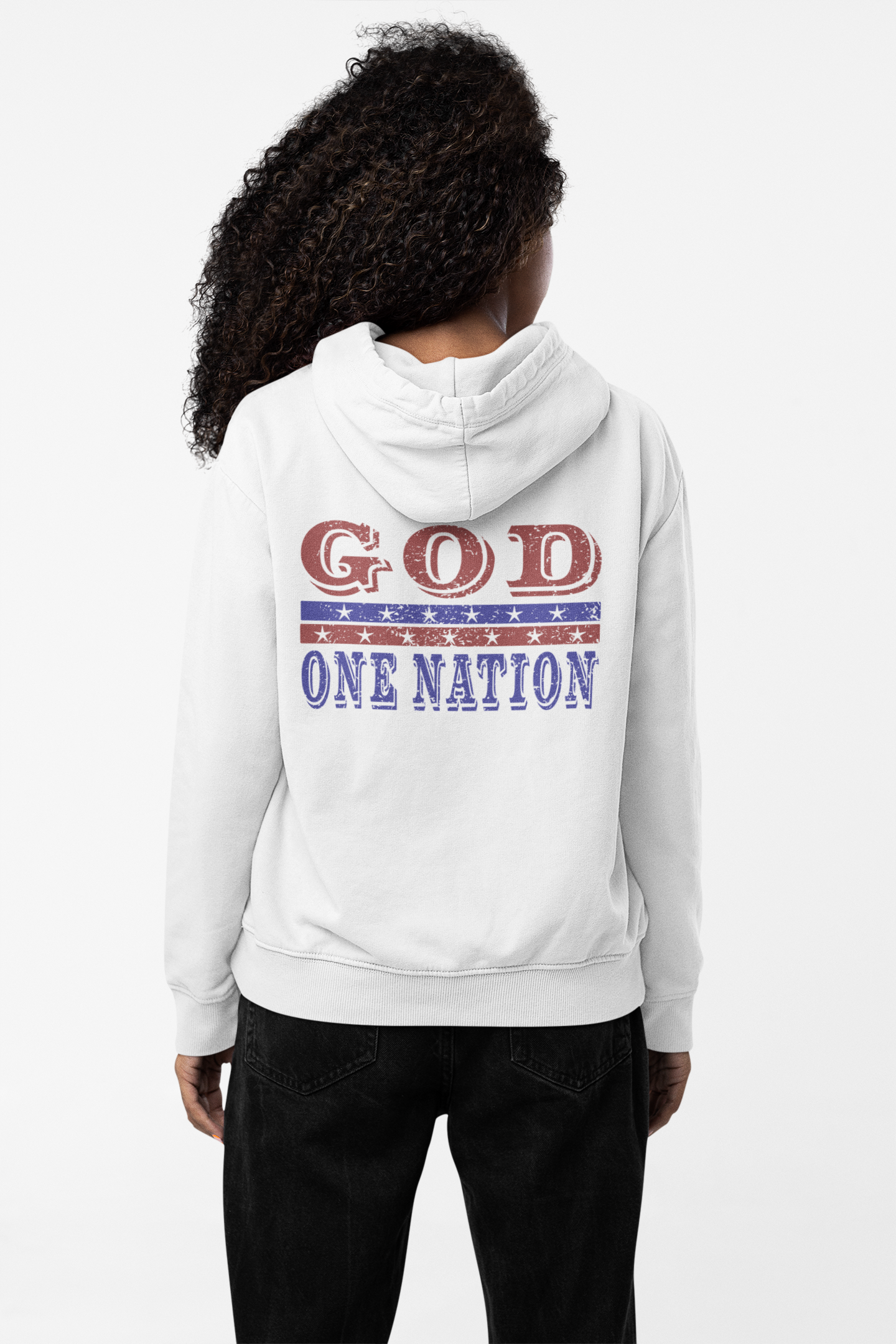 One Nation Under God Full Zip Hoodie
