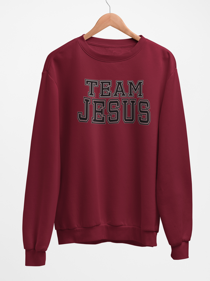 Team Jesus Fleece Crew Sweatshirt - Black Text