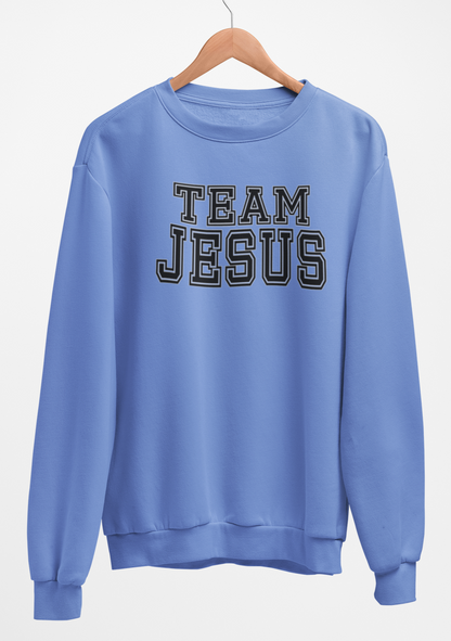Team Jesus Fleece Crew Sweatshirt - Black Text