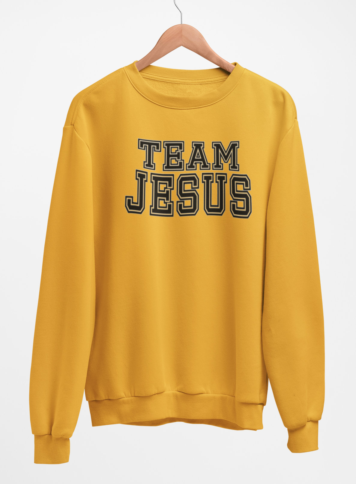 Team Jesus Fleece Crew Sweatshirt - Black Text