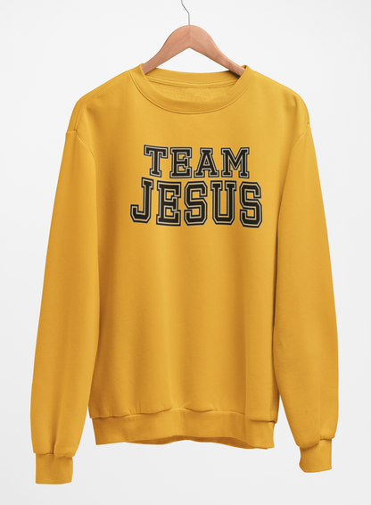 Team Jesus Fleece Crew Sweatshirt - Black Text