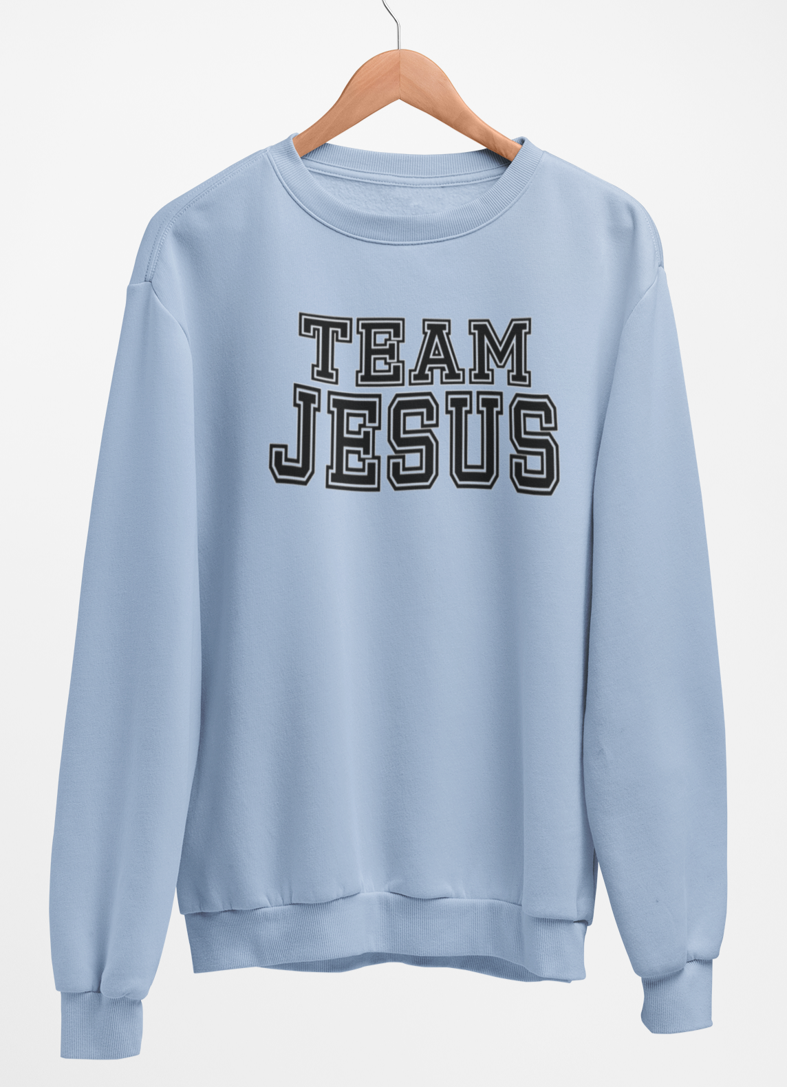 Team Jesus Fleece Crew Sweatshirt - Black Text