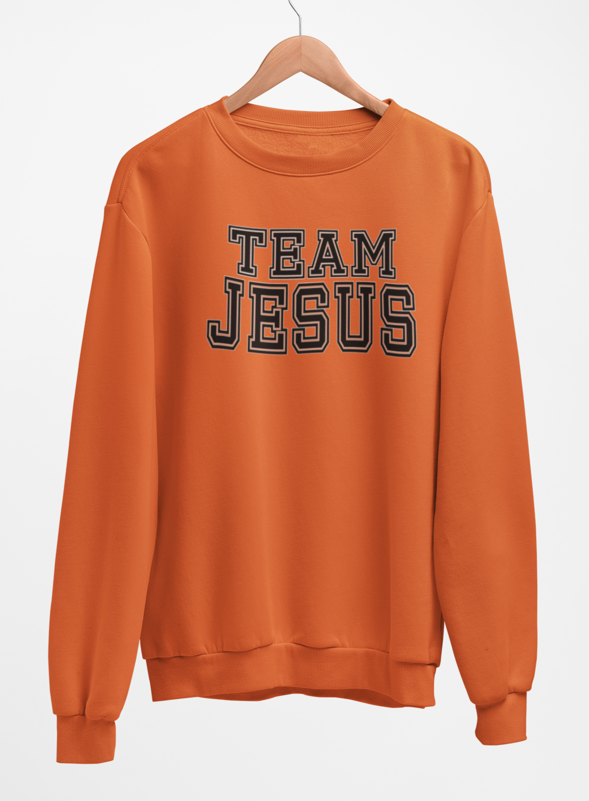 Team Jesus Fleece Crew Sweatshirt - Black Text