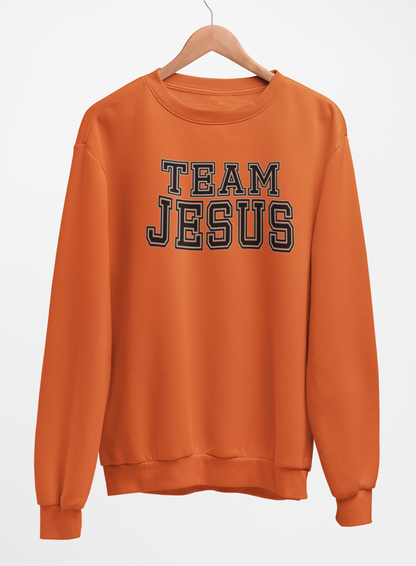 Team Jesus Fleece Crew Sweatshirt - Black Text