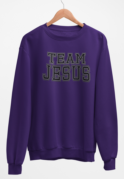 Team Jesus Fleece Crew Sweatshirt - Black Text