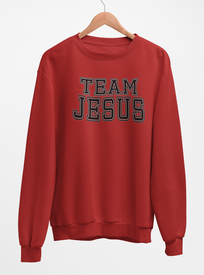Team Jesus Fleece Crew Sweatshirt - Black Text