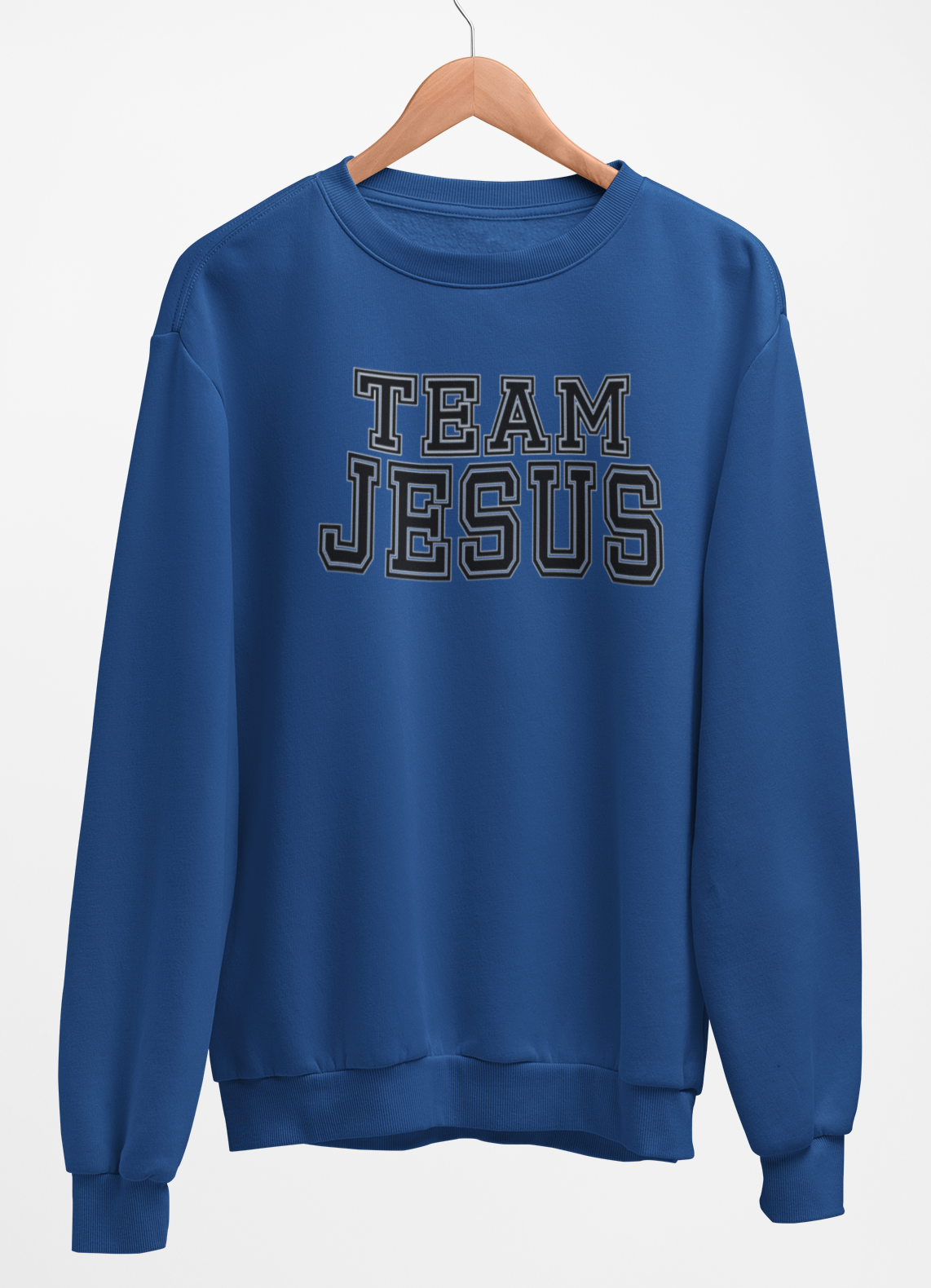 Team Jesus Fleece Crew Sweatshirt - Black Text