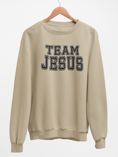 Team Jesus Fleece Crew Sweatshirt - Black Text