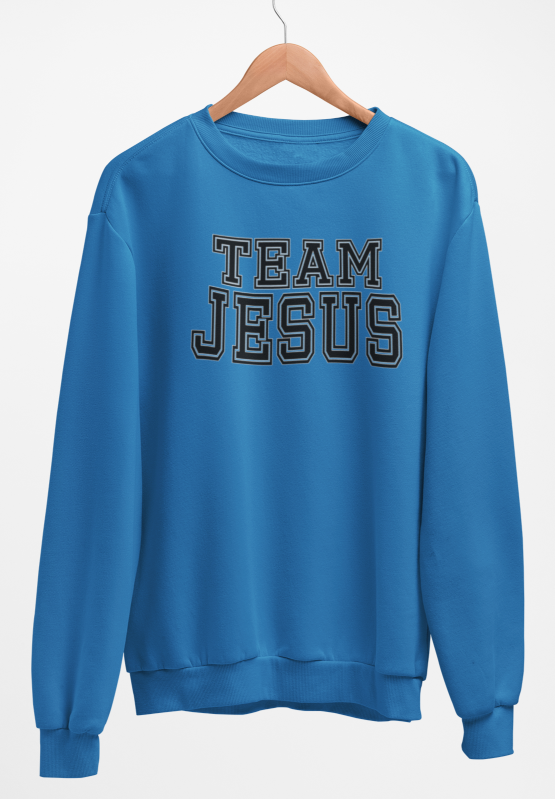 Team Jesus Fleece Crew Sweatshirt - Black Text