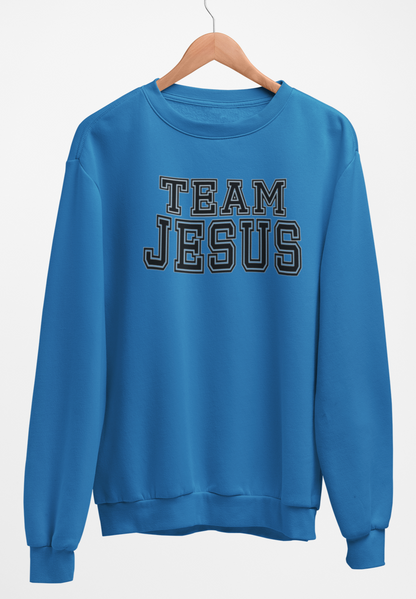 Team Jesus Fleece Crew Sweatshirt - Black Text