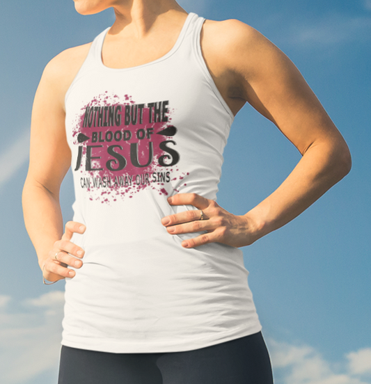 White Racerback Tank Top