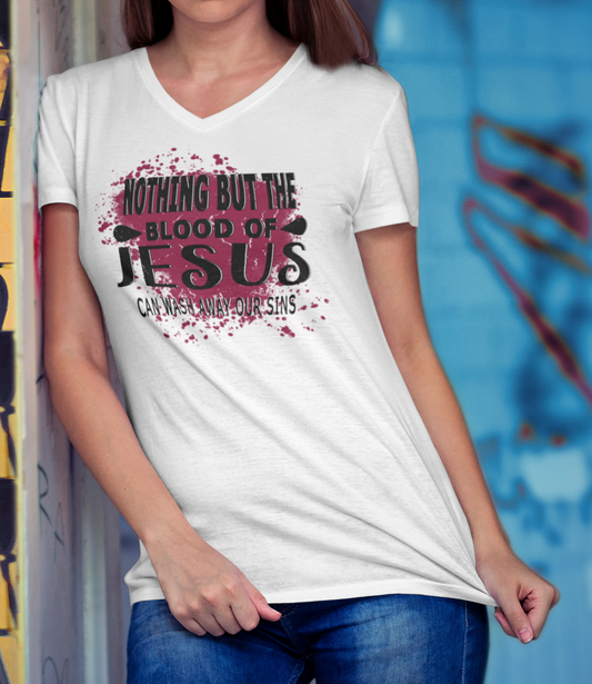 White V-Neck T-Shirt