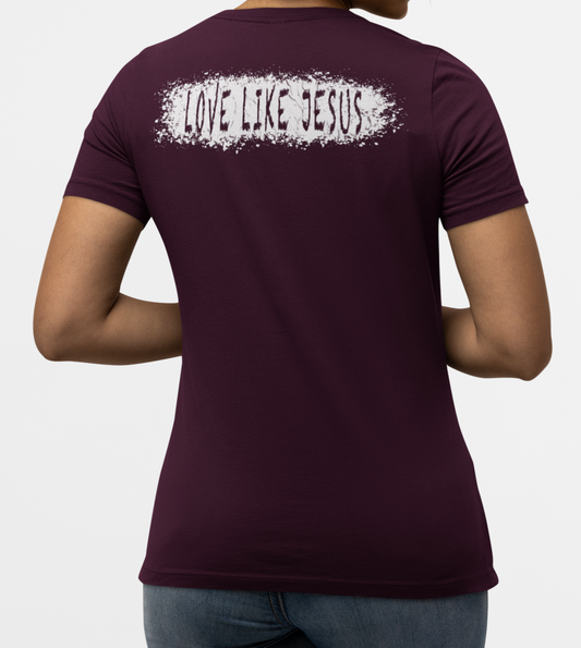 Maroon V-Neck T-Shirt