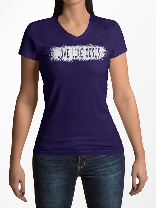 Team Purple V-Neck T-Shirt