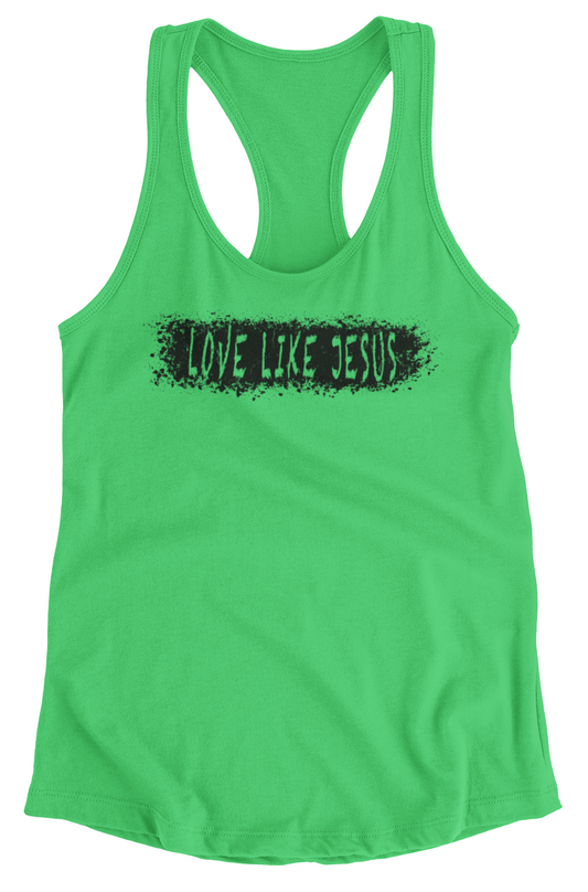 Synthetic Green  Racerback Tank